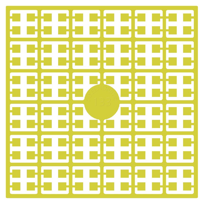 Pixelmatje - citroengeel 133