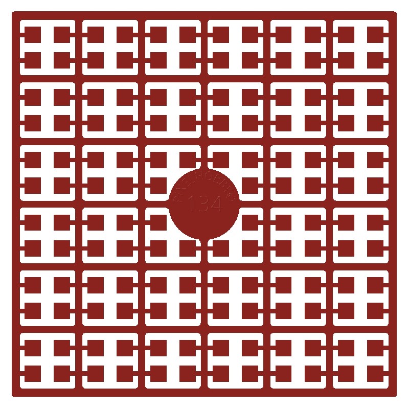 Pixelmatje - rood 134