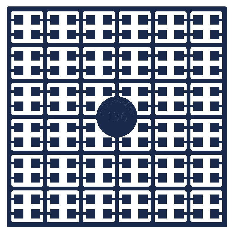 Pixelmatje - poolblauw donker 136