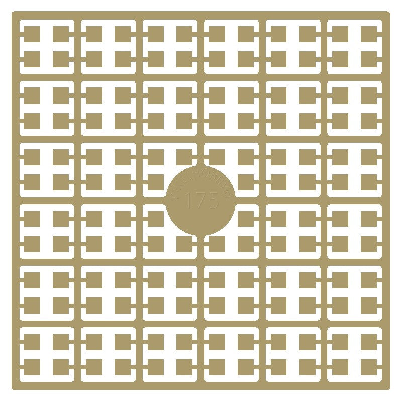 Pixelmatje - hazelnootbruin extra licht 175