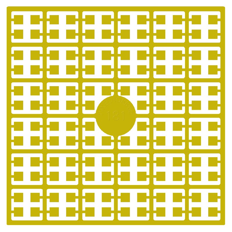 Pixelmatje - citroengeel donker 181