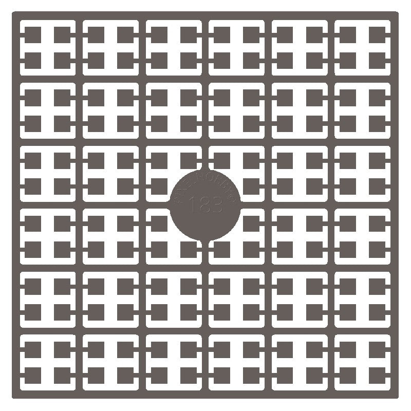 Pixelmatje - schelpengrijs donker 183