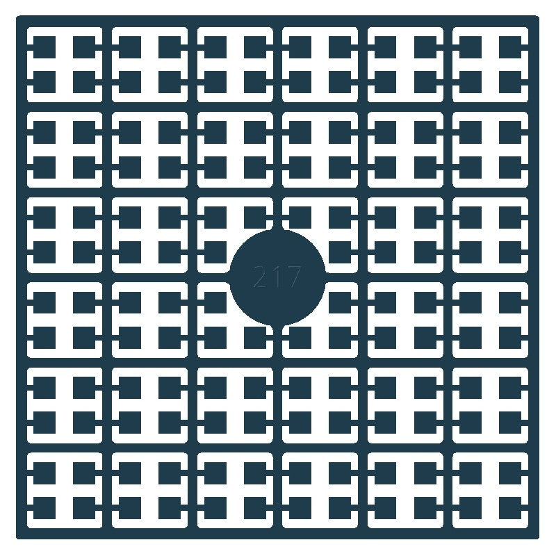 Pixelmatje - turkoois donker 217