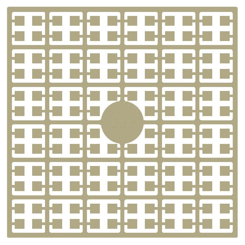 Pixelmatje - beigebruingrijs 233