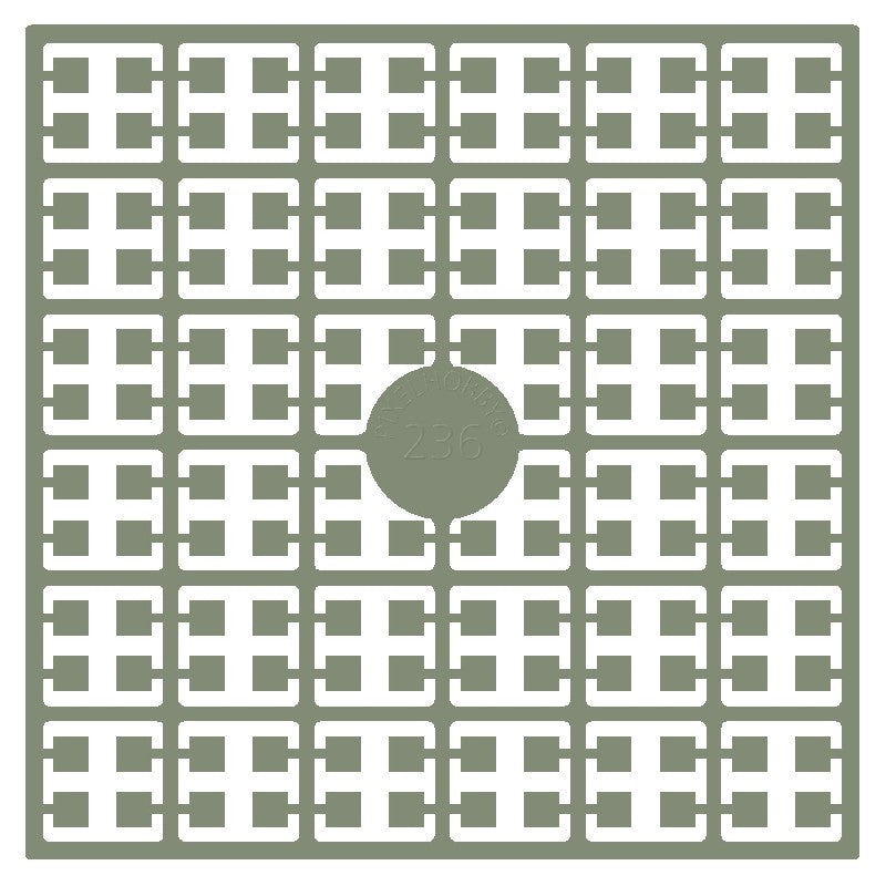 Pixelmatje - parelgrijs 236