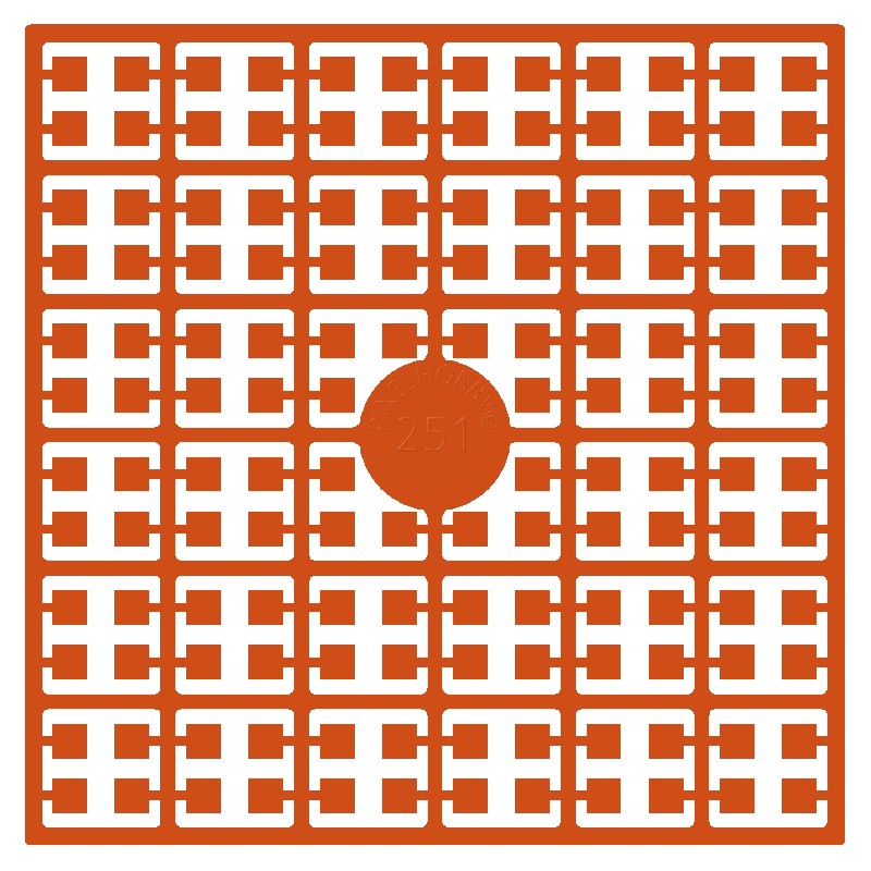 Pixelmatje - oranje 251