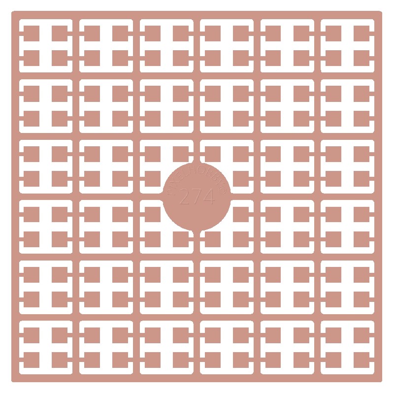 Pixelmatje - terracotta extra licht 274