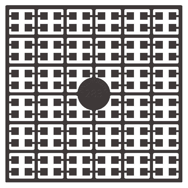 Pixelmatje - bruin donker 283