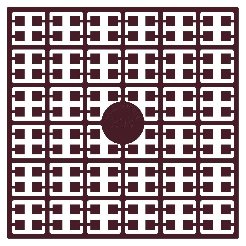 Pixelmatje - granaatrood donker 303