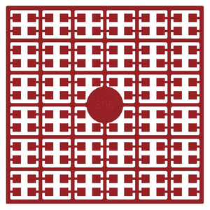 Pixelmatje - koraalrood 306