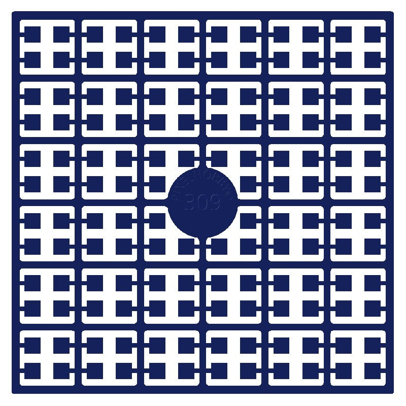 Pixelmatje - koningsblauw donker 309