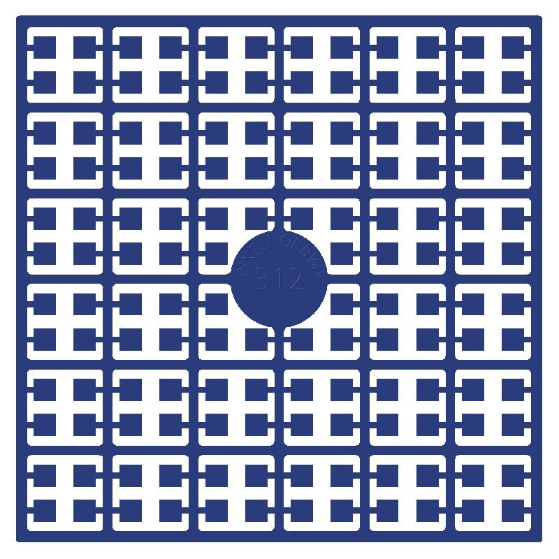 Pixelmatje - kobaltblauw 312