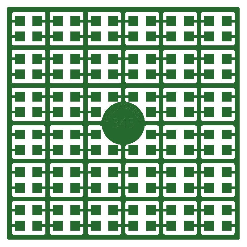 Pixelmatje - smaragdgroen 345