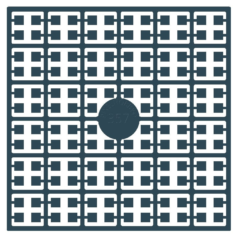 Pixelmatje - turkoois donker 357
