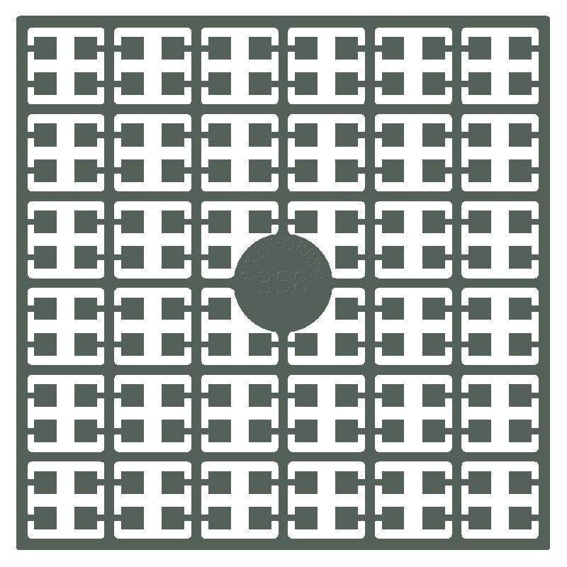 Pixelmatje - grijsgroen 358