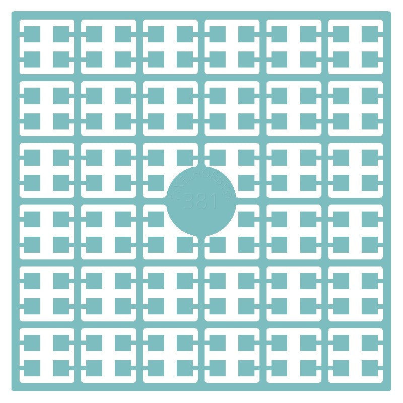 Pixelmatje - zeegroen licht 381