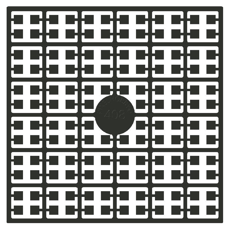 Pixelmatje - bruingrijs extra donker 408