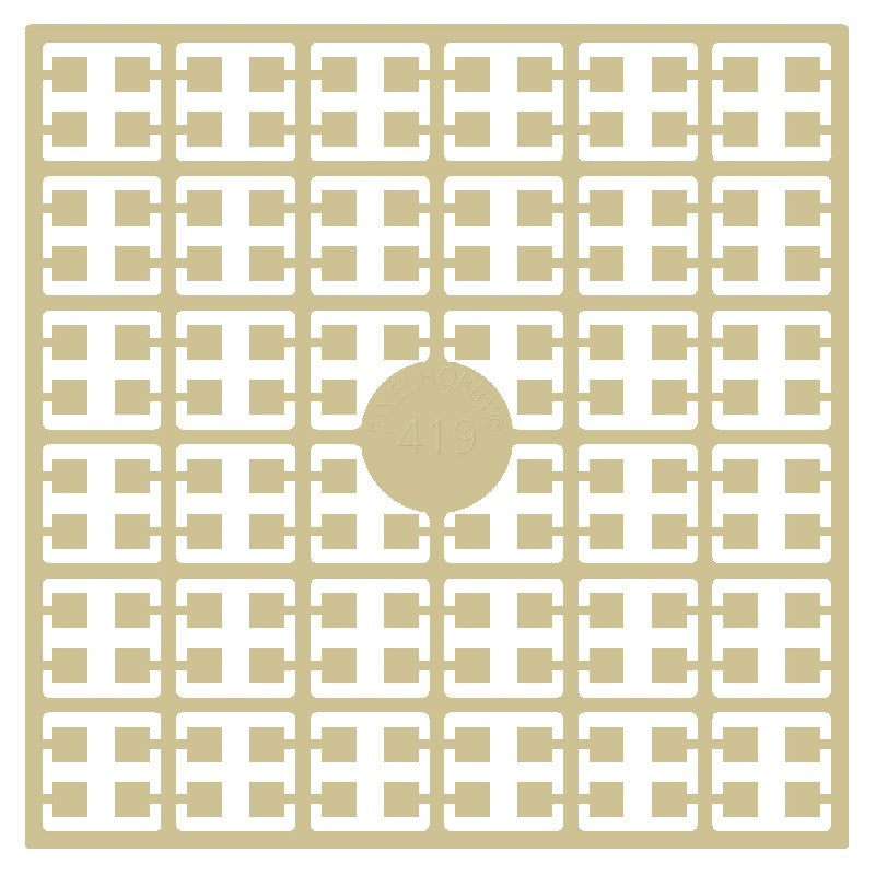 Pixelmatje - beigegeel 419