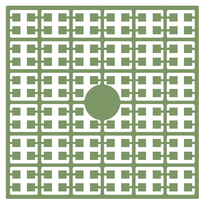 Pixelmatje - varengroen helder 421