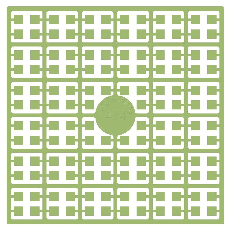 Pixelmatje - geelgroen licht 434