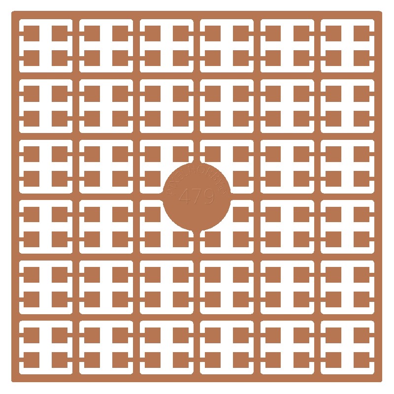 Pixelmatje - mahonie licht 479