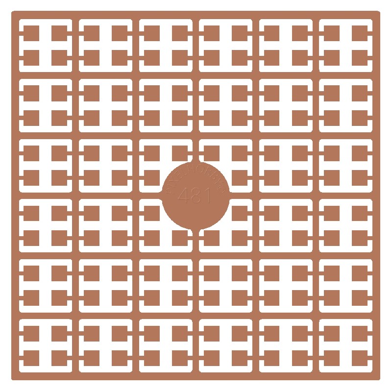 Pixelmatje - terracotta licht 481
