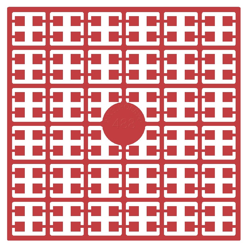 Pixelmatje - rood Kerstmis licht 488