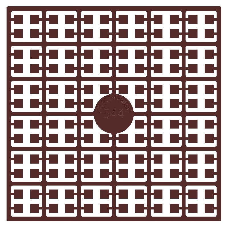 Pixelmatje - notenhout donker 544