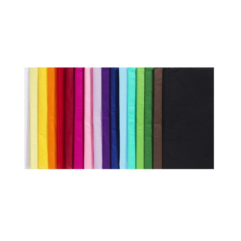 Zijdevloei 50x70 cm - 68 stuks - 17 kleuren