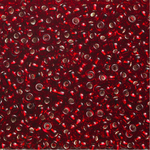 Rocailles - 9/0 - rood transparant