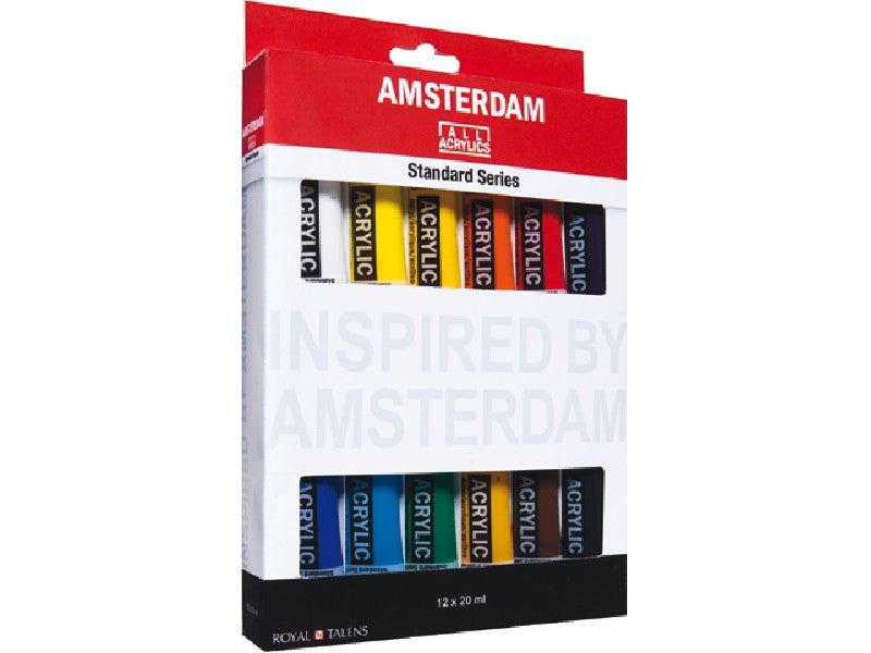 Amsterdam acrylverf set - 12 stuks