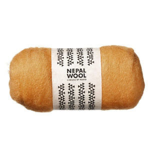 Nepal wool lamswol 50 gram- Zonnig geel