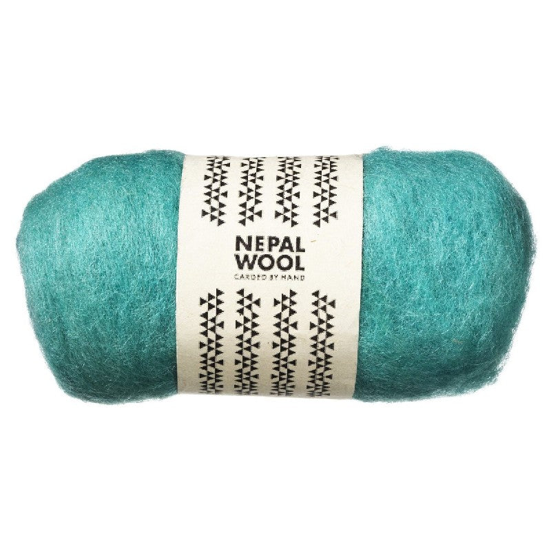 Nepal wool lamswol 50 gram- Turquoise