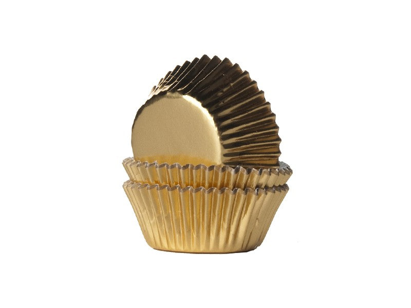 House of Marie - mini baking cups - foil goud