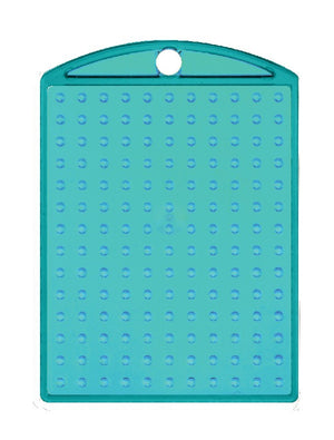 Pixelhobby medaillon - transparant turquoise