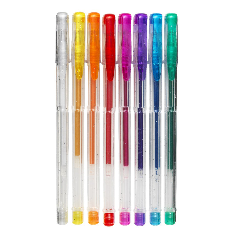 Gelpen set van 8- Glitter