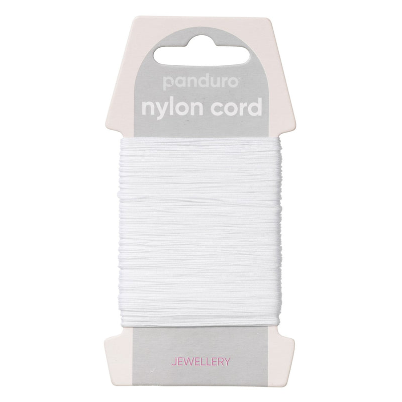 Nylonkoord - 40 meter - 0,5 mm - wit