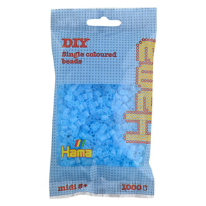 Hama Midi - strijkkralen - 1000 stuks - translucent aqua 73