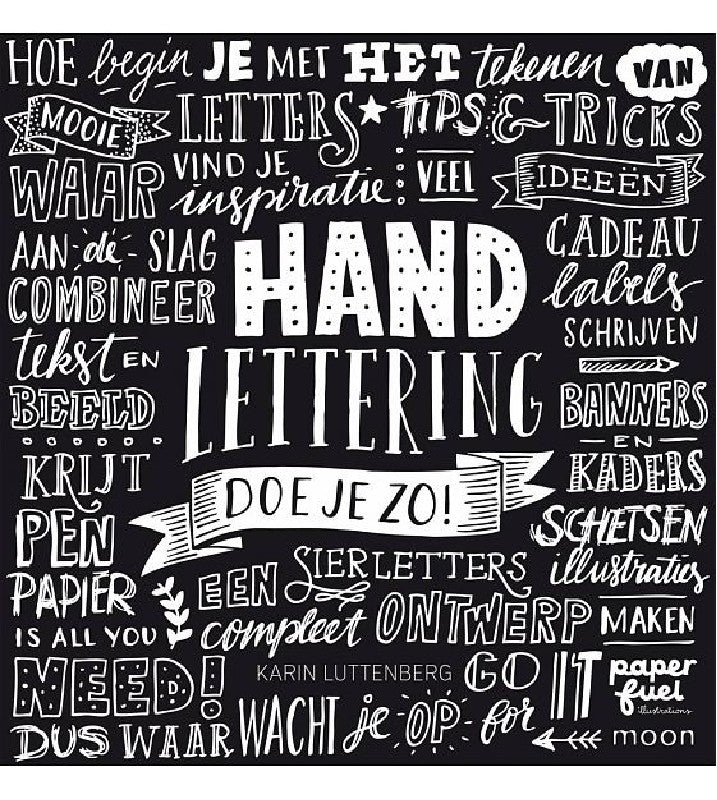 Boek - Paperfuel - Handlettering doe je zo!