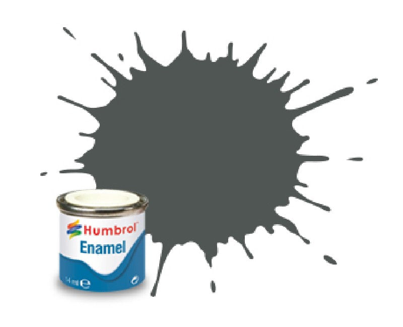 Humbrol 27 enamel - 14 ml grijs mat