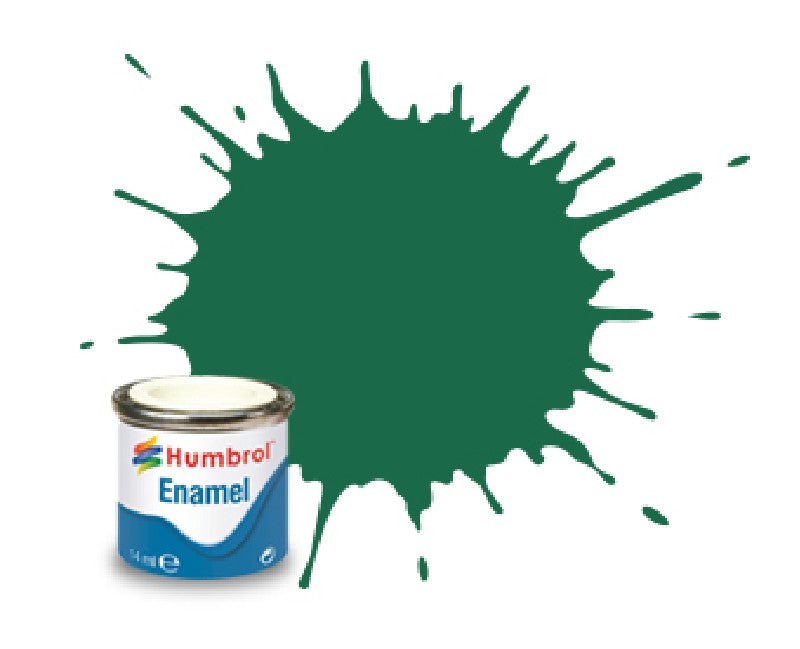 Humbrol 30 enamel - 14 ml groen mat