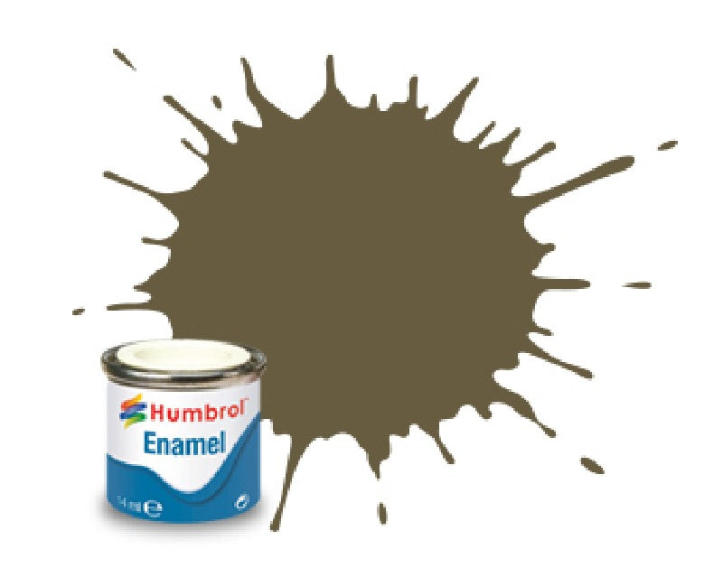 Humbrol 86 enamel - 14 ml olijf groen mat