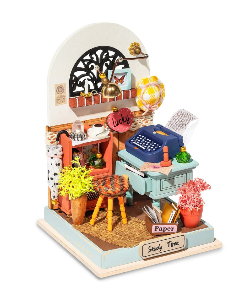 Robotime miniatuur DIY kit - Record Mood (Study)