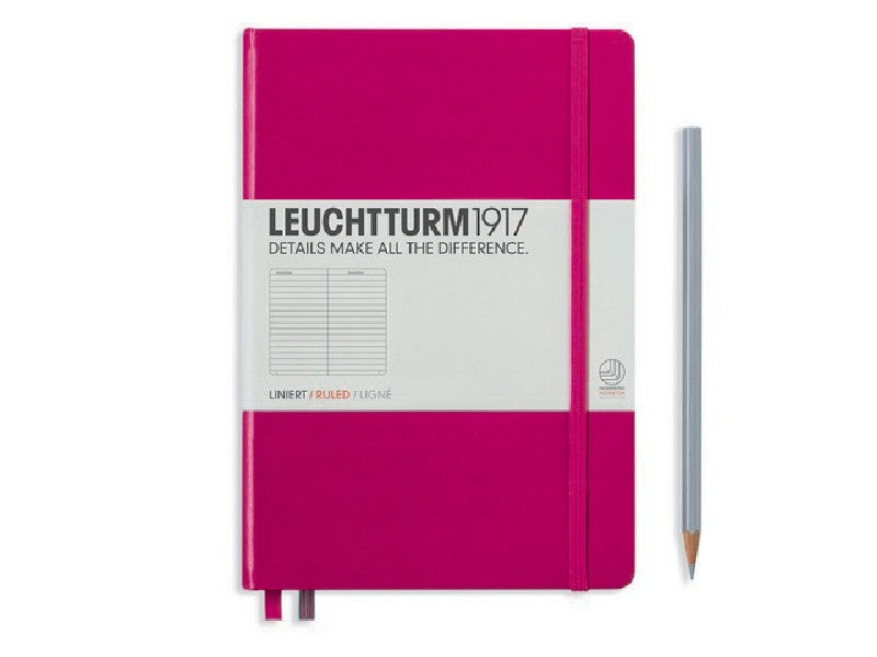 LEUCHTTURM1917 - notebook A5 - lijntjes - fuchsia