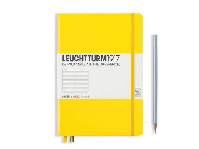 LEUCHTTURM1917 - notebook A5 - lijntjes - geel