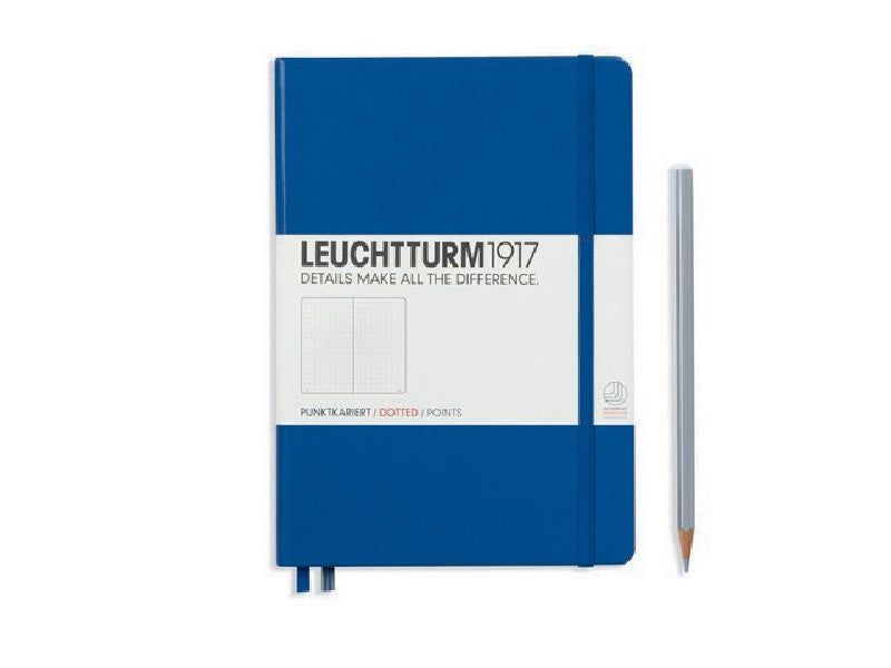 LEUCHTTURM1917 - notebook A5 - stipjes - koningsblauw