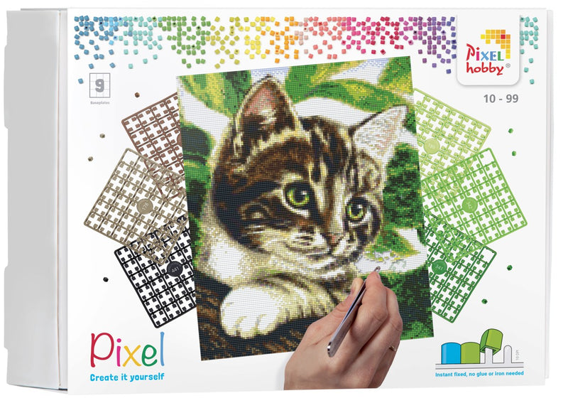 Pixelhobby set - 9 platen - kitten