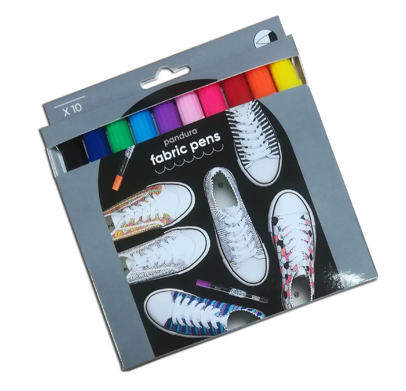 Panduro textielstiften set - 10 stuks - basis