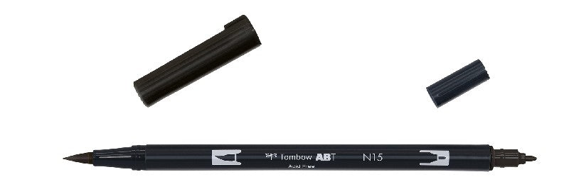 Tombow ABT Dual Brush Pen - N15 black