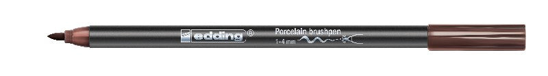 edding 4200 porcelain brushpen - 1 tot 4 mm - bruin